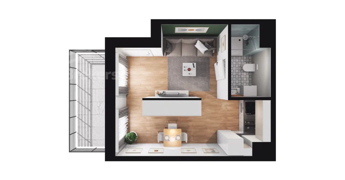 Mieszkanie 1-pokojowe Wrocław, ul. Mieszczańska. Zdjęcie 8