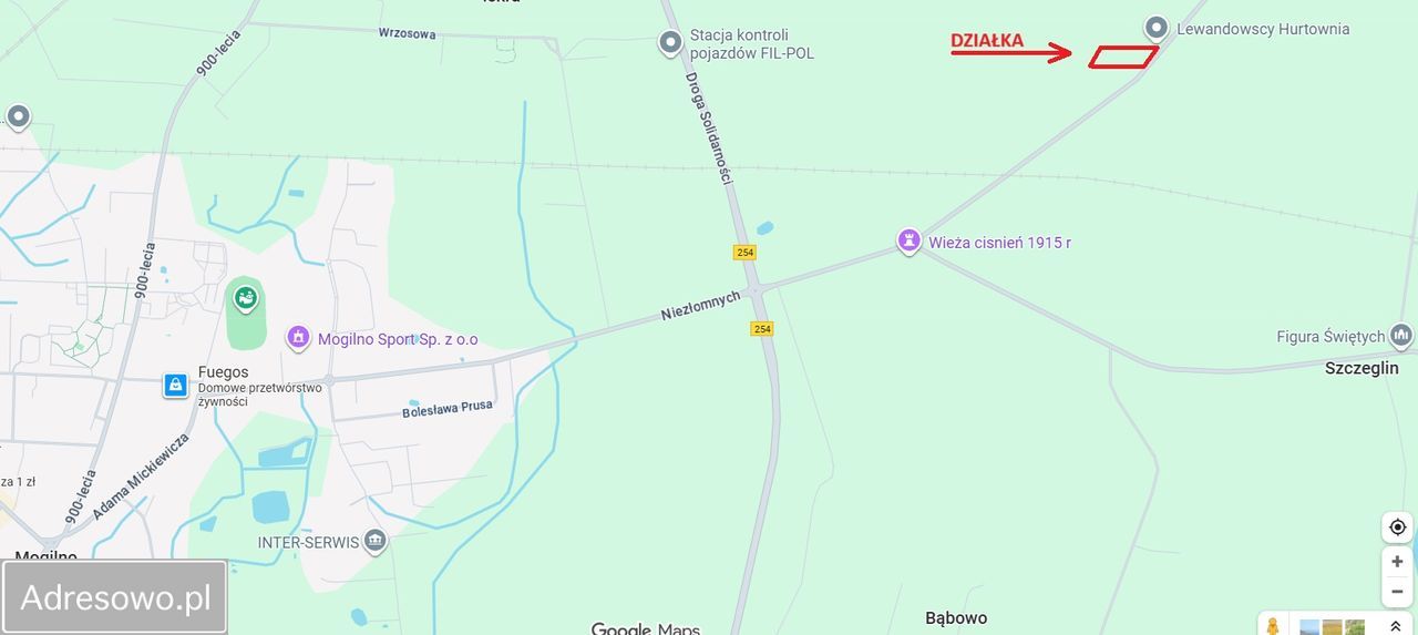 Działka budowlana Dąbrówka. Zdjęcie 2