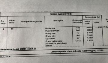 Działka rolna Sarbka