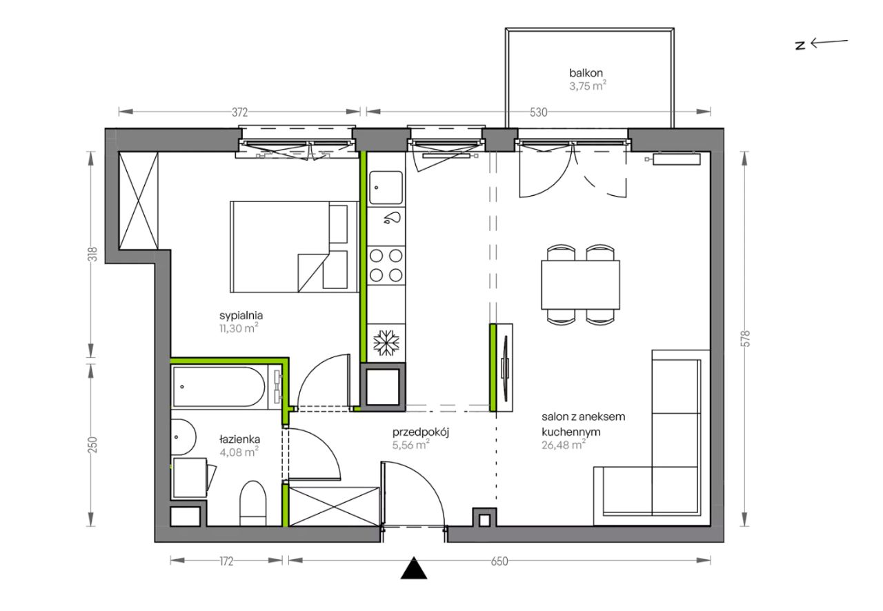 Mieszkanie 2-pokojowe Kraków Płaszów, ul. Myśliwska. Zdjęcie 25