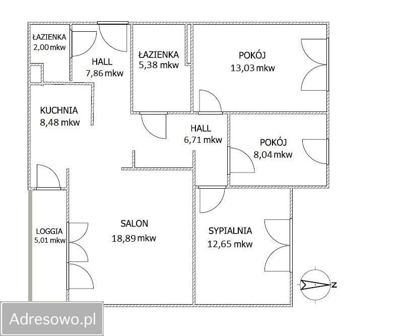 Mieszkanie 4-pokojowe Warszawa Zacisze, ul. Wyspowa. Zdjęcie 16