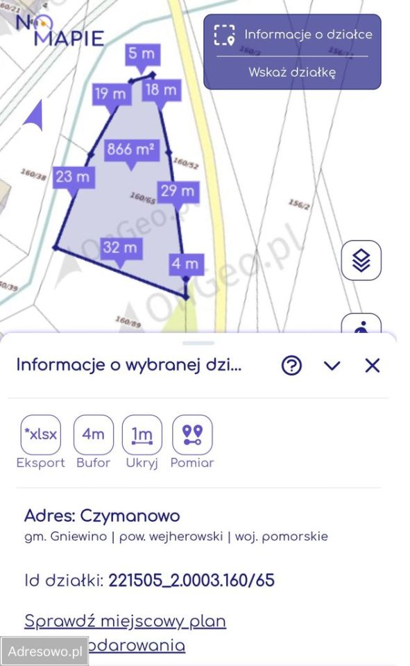 Działka rolno-budowlana Czymanowo. Zdjęcie 5
