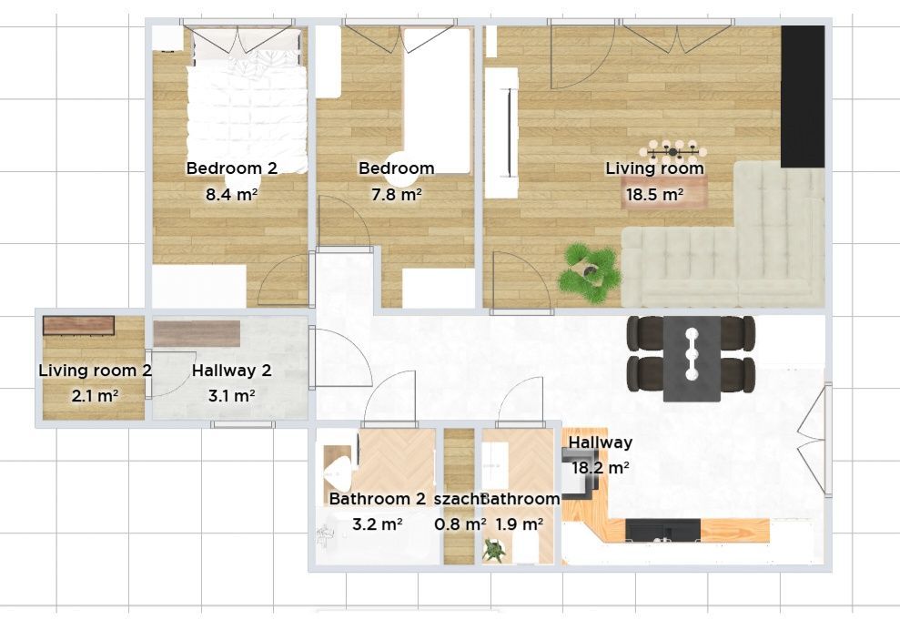 Mieszkanie 3-pokojowe Ostrowiec Świętokrzyski, os. Pułanki. Zdjęcie 2