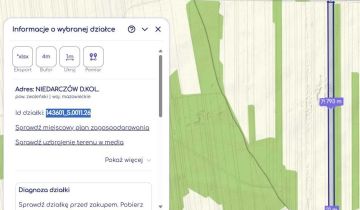 Działka rolna Niedarczów Dolny-Kolonia