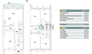 dom szeregowy, 5 pokoi Kamieniec Wrocławski