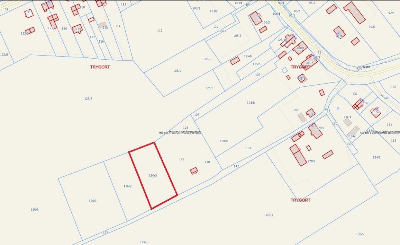 Działka rolno-budowlana Trygort