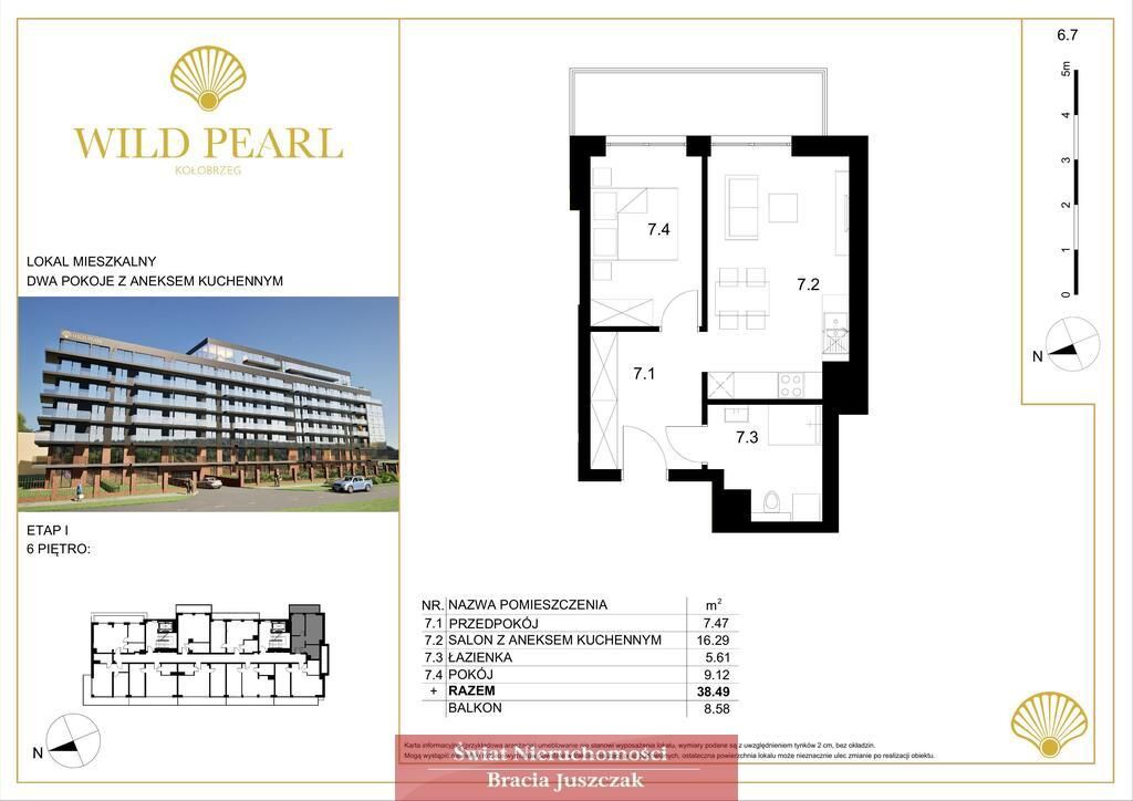 Mieszkanie 2-pokojowe Kołobrzeg. Zdjęcie 2