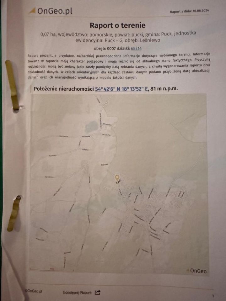 Działka rolno-budowlana Leśniewo. Zdjęcie 5