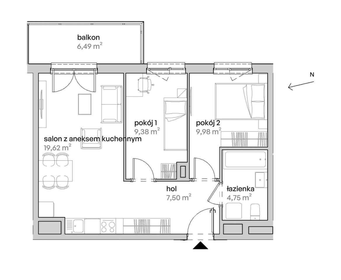 Mieszkanie 3-pokojowe Poznań Starołęka, ul. Unii Lubelskiej. Zdjęcie 7
