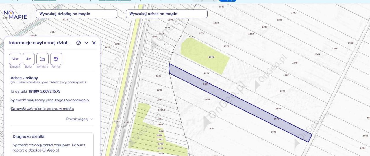 Działka rolno-budowlana Jaślany. Zdjęcie 3