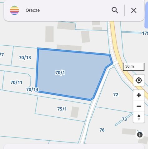 Działka rolno-budowlana Oracze. Zdjęcie 1