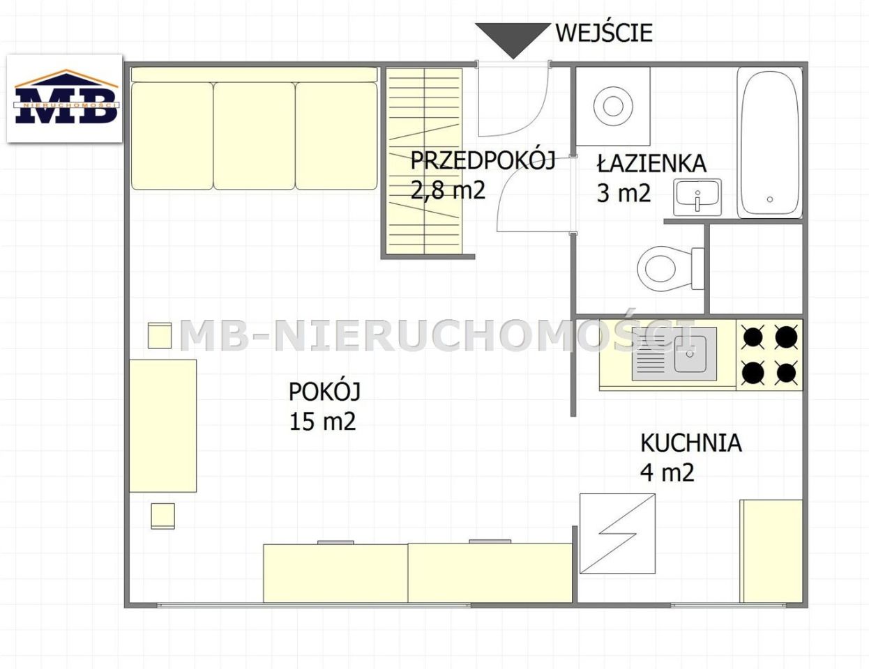 Mieszkanie 1-pokojowe Olsztyn Kormoran, ul. Kardynała Stefana Wyszyńskiego. Zdjęcie 12