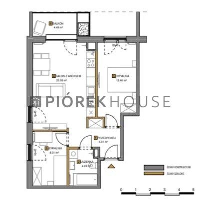 Mieszkanie 3-pokojowe Warszawa Wola, ul. Kolejowa. Zdjęcie 13