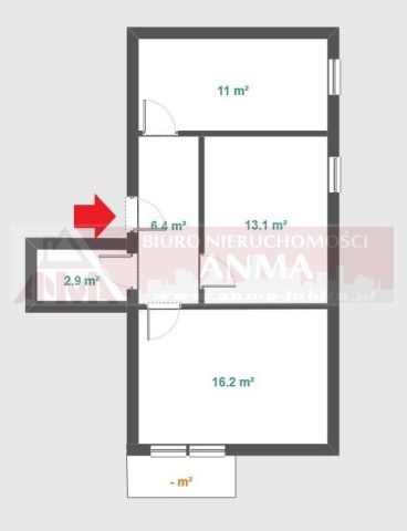 Mieszkanie 2-pokojowe Biłgoraj, ul. Tadeusza Kościuszki. Zdjęcie 11