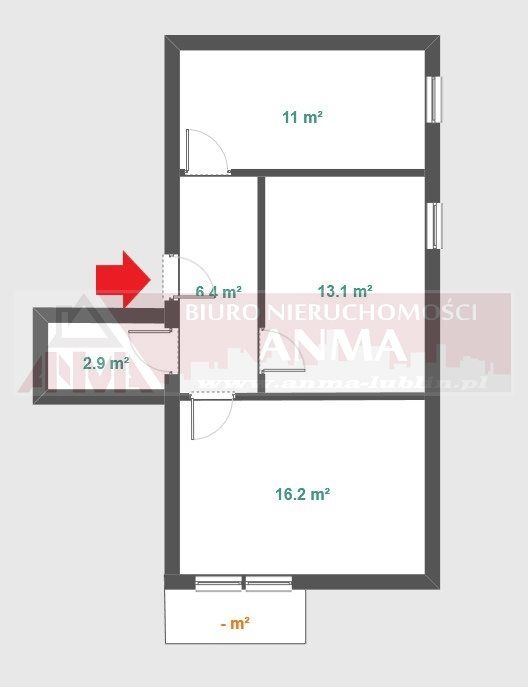 Mieszkanie 2-pokojowe Biłgoraj, ul. Tadeusza Kościuszki. Zdjęcie 11