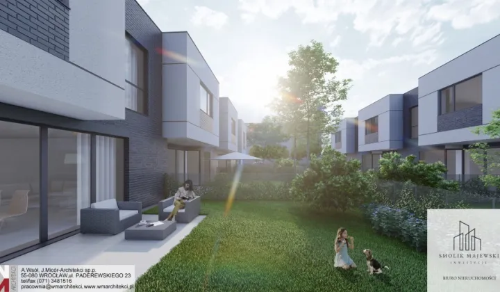 dom szeregowy, 5 pokoi Wrocław, ul. Turawska