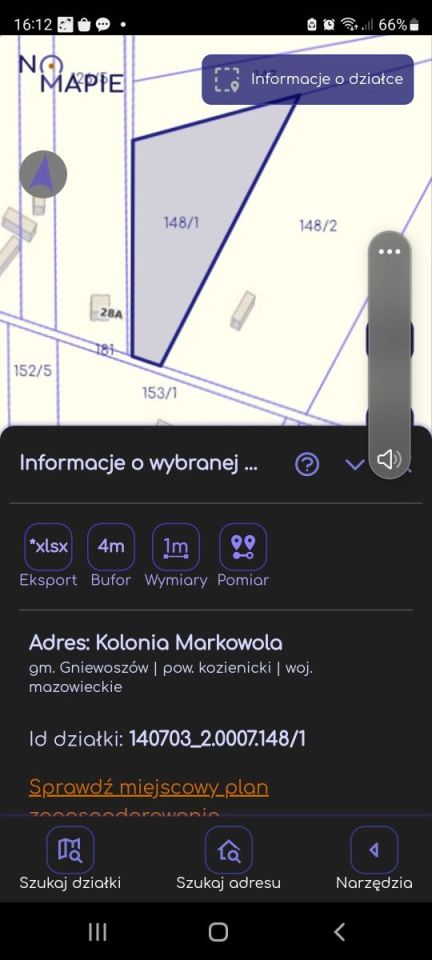 Działka rolna Markowola-Kolonia. Zdjęcie 4