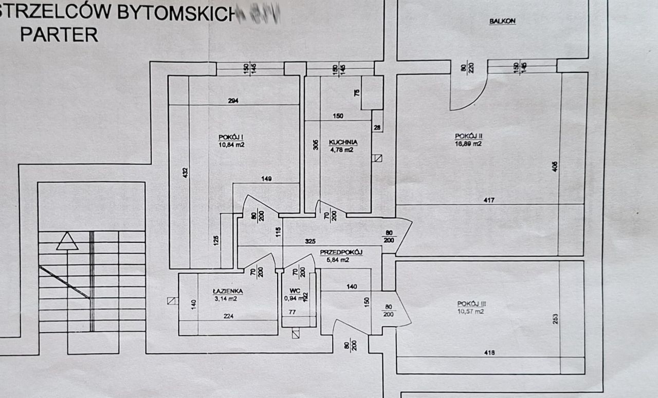 Mieszkanie 3-pokojowe Bytom Śródmieście, ul. Strzelców Bytomskich. Zdjęcie 18