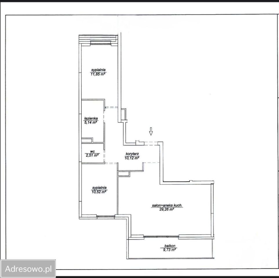 Mieszkanie 3-pokojowe Warszawa Bielany, ul. Sokratesa. Zdjęcie 3