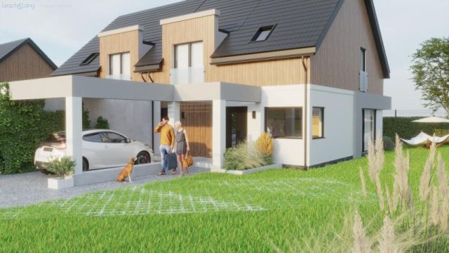 bliźniak, 5 pokoi Bębło, ul. Lasek. Zdjęcie 1