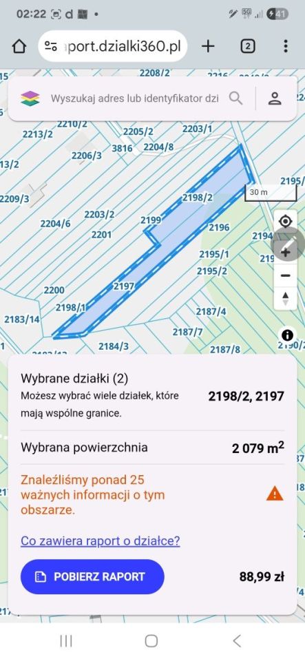 Działka rolno-budowlana Zawiercie Blanowice, ul. Wapienna. Zdjęcie 2