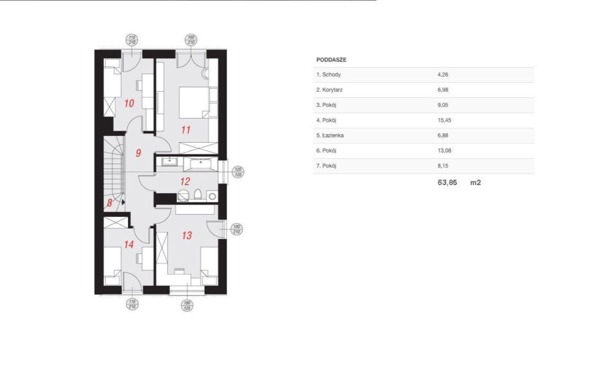 bliźniak, 5 pokoi Krępice. Zdjęcie 8