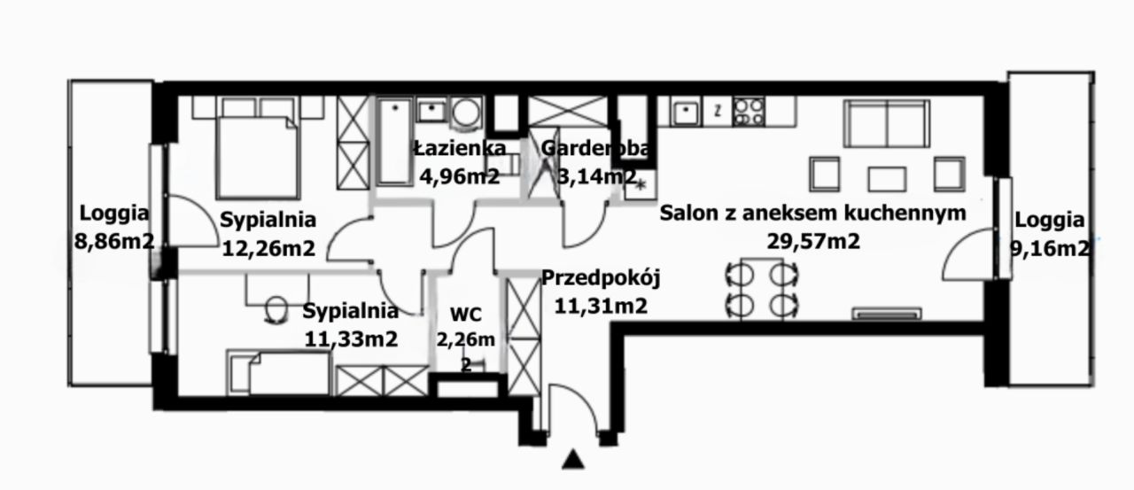 Mieszkanie 3-pokojowe Warszawa Wola, ul. Gumińska. Zdjęcie 6