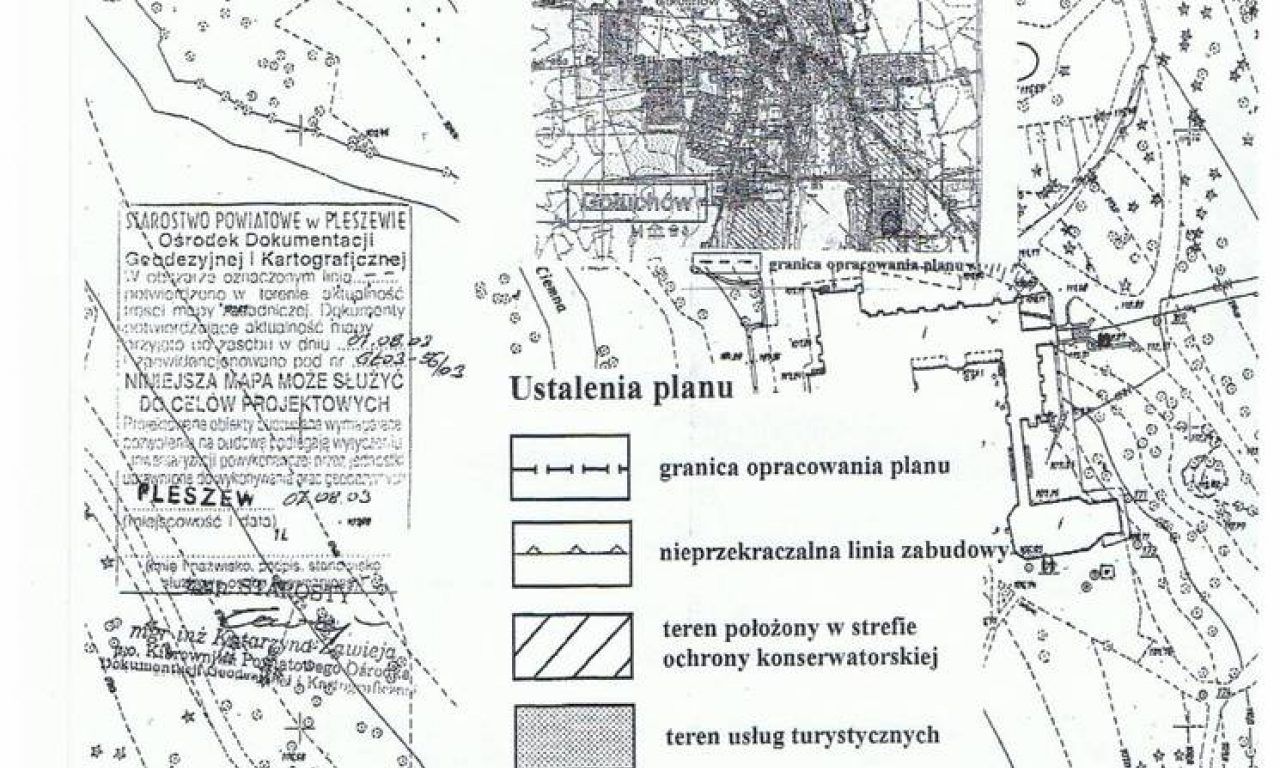 Działka inwestycyjna Gołuchów, ul. Klemensa Borowskiego. Zdjęcie 3
