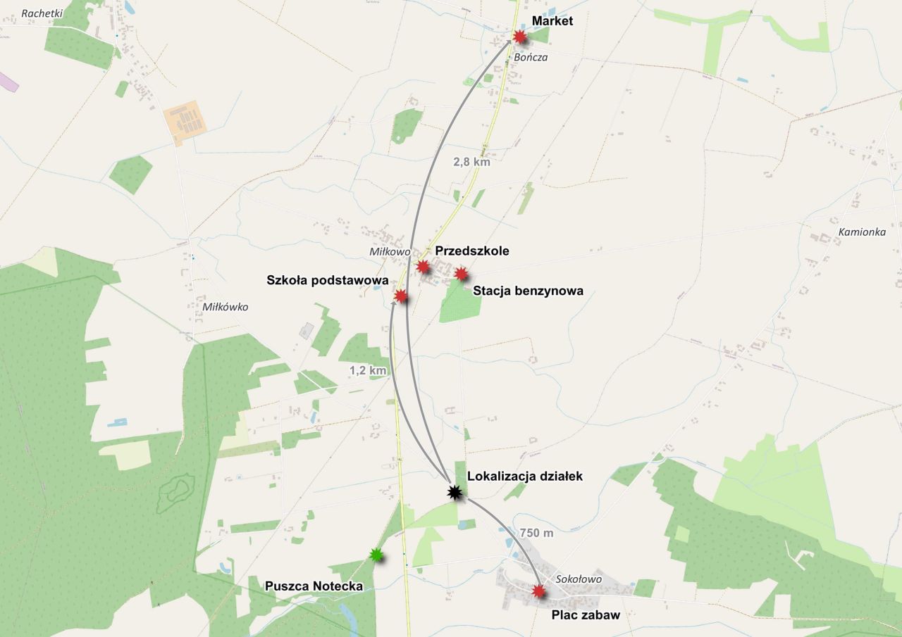 Działka budowlana Miłkowo. Zdjęcie 3