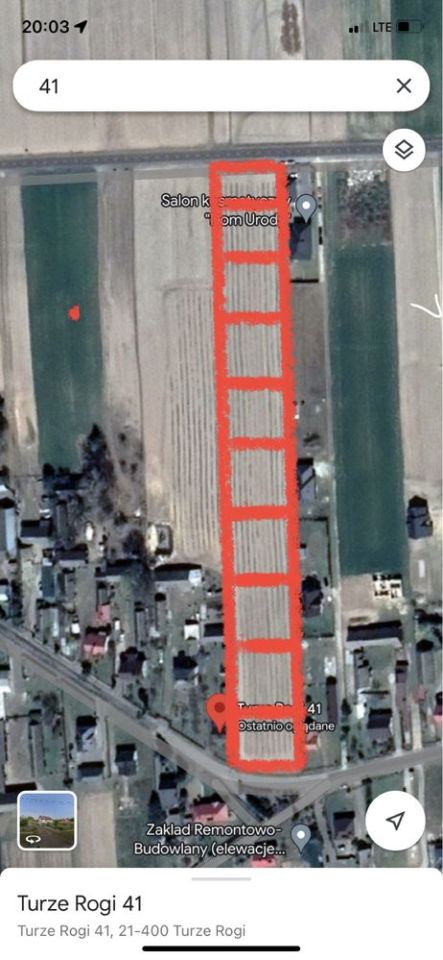 Działka budowlana Turze Rogi. Zdjęcie 4