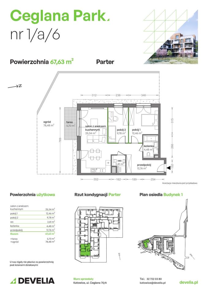 Mieszkanie 3-pokojowe Katowice Brynów, ul. Ceglana. Zdjęcie 7