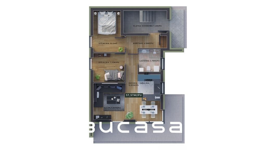 Mieszkanie 3-pokojowe Bochnia, ul. Proszowska. Zdjęcie 5