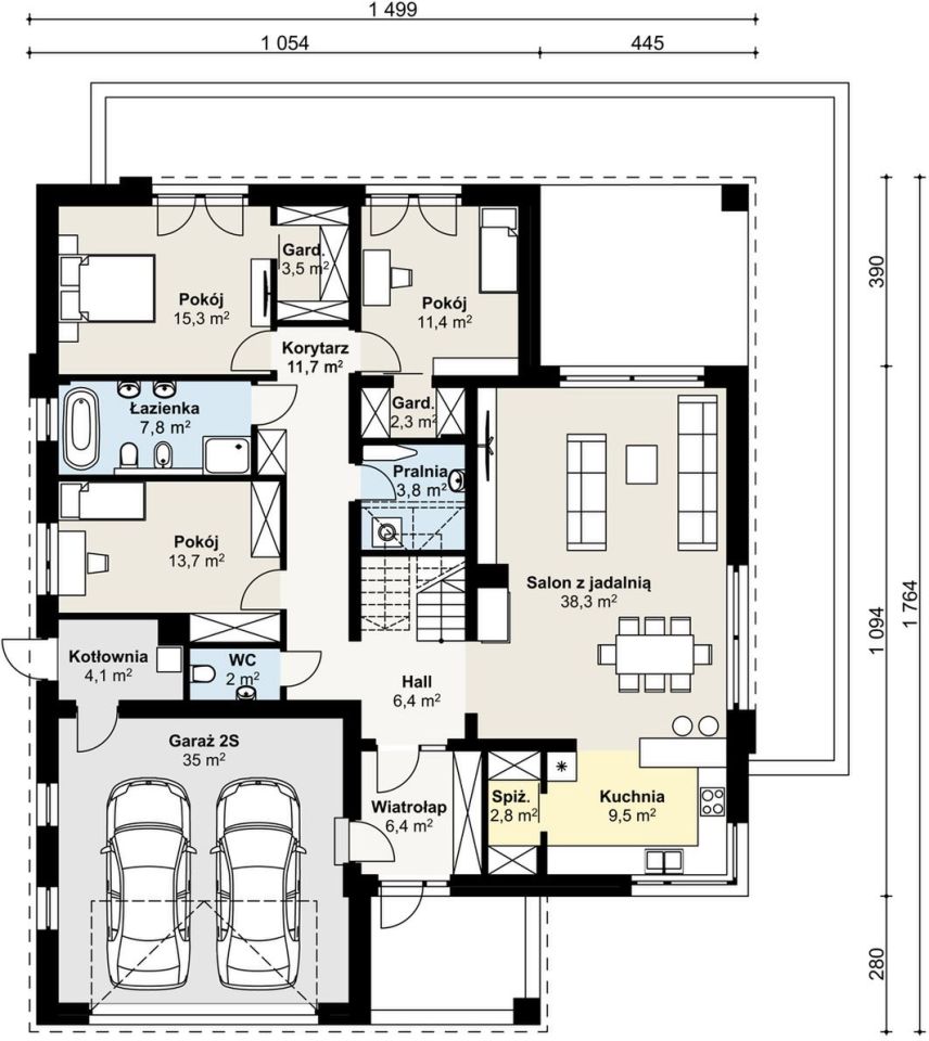 dom wolnostojący, 5 pokoi Wrząca. Zdjęcie 17