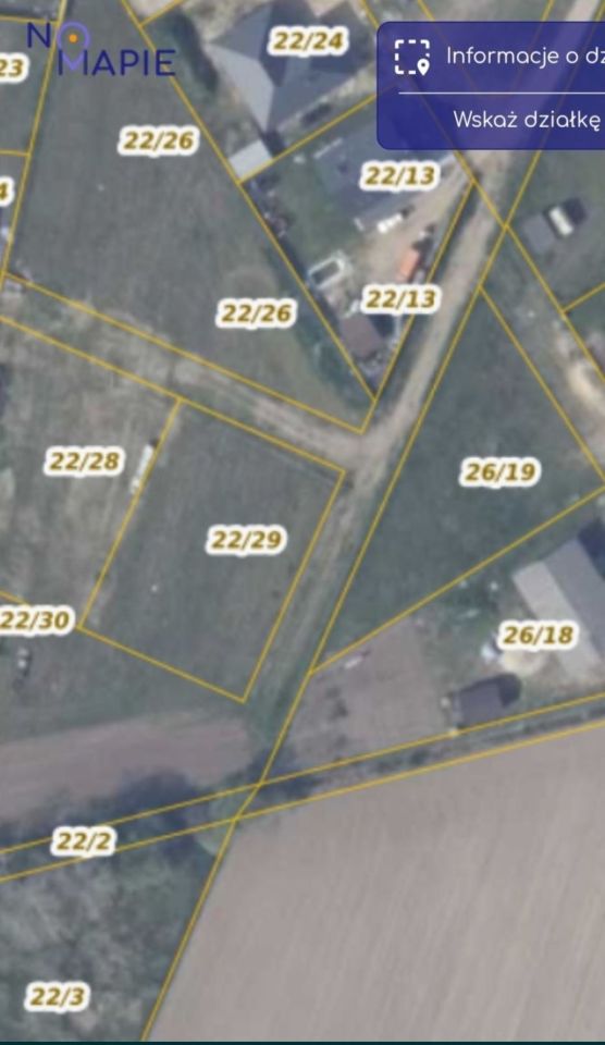 Działka budowlana Dębina