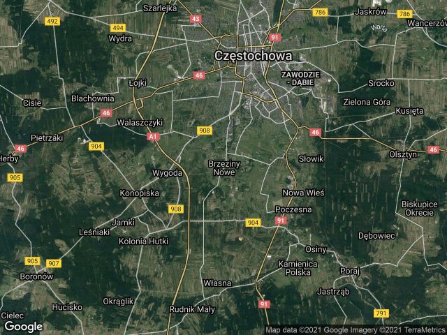 Działka budowlana Częstochowa Brzeziny Małe, ul. Poselska. Zdjęcie 1