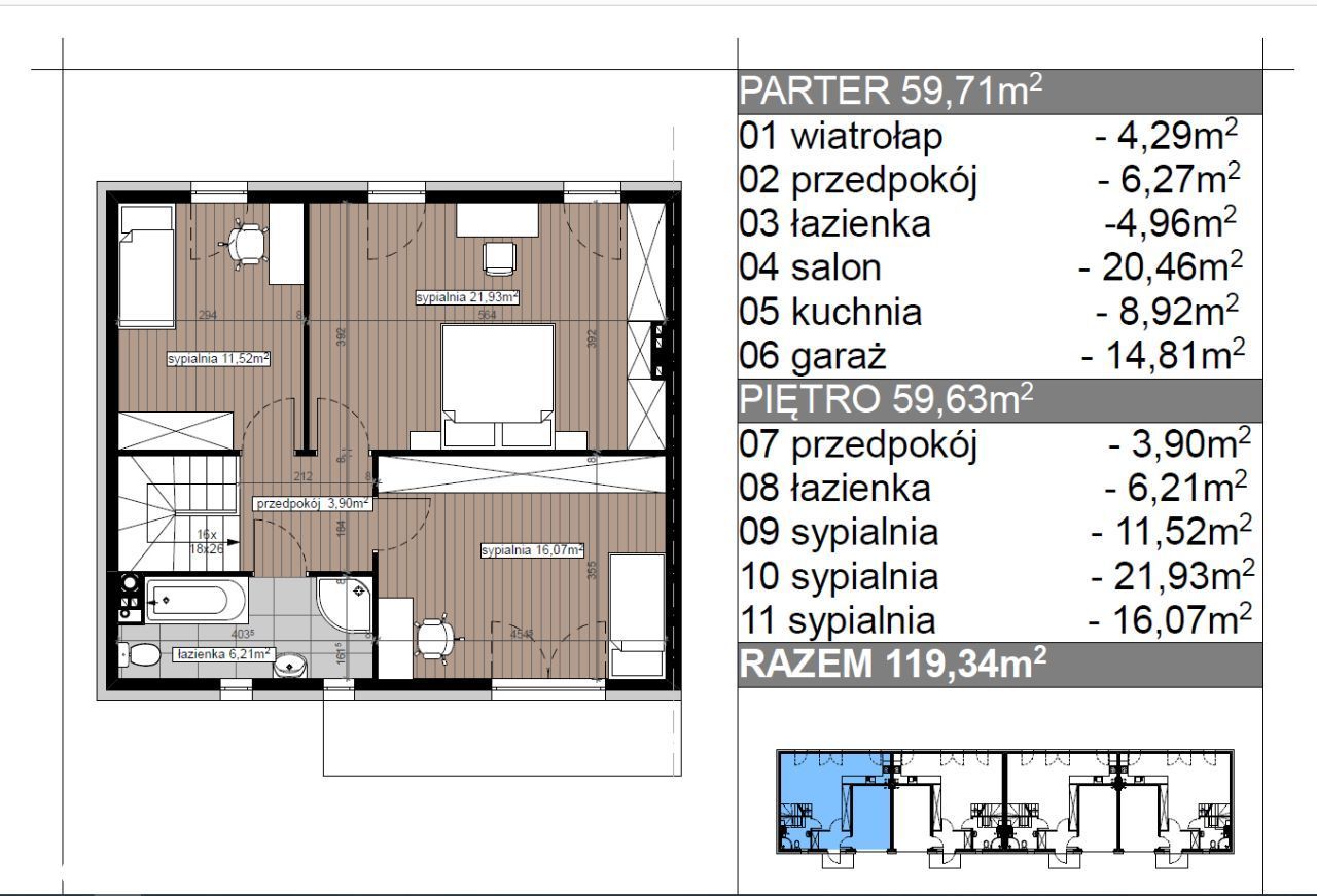 dom szeregowy, 4 pokoje Dawidy Bankowe, ul. Waltorni