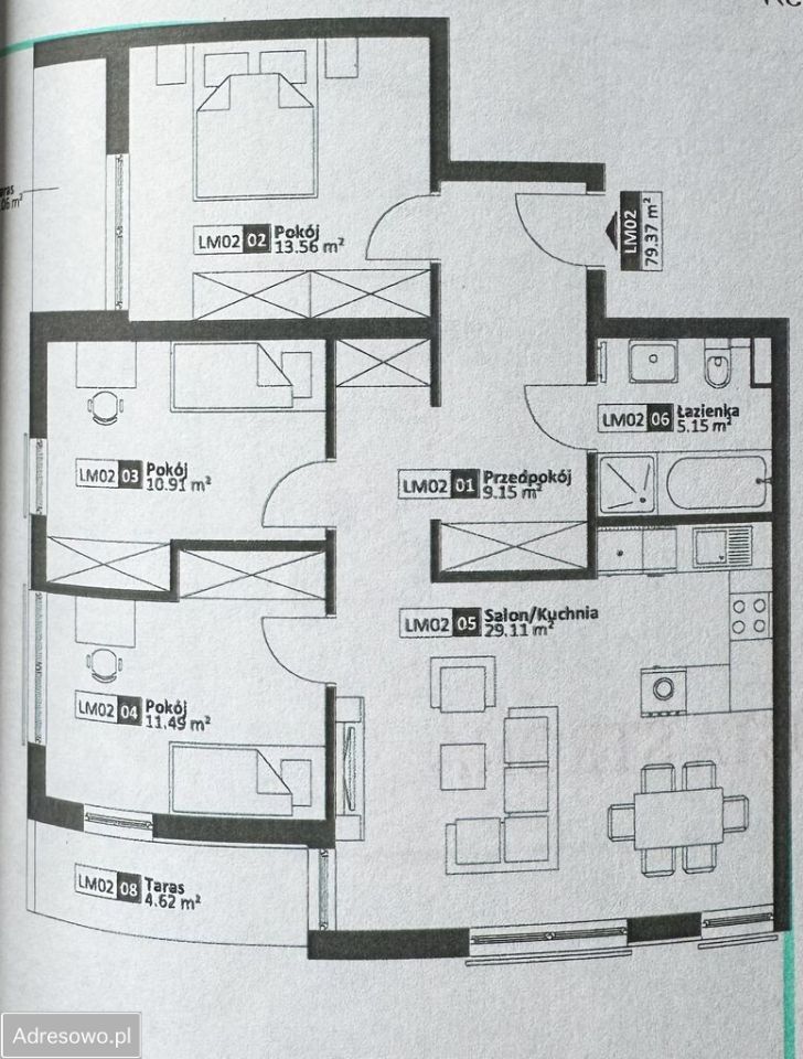 Mieszkanie 3-pokojowe Zabrze, ul. Juliusza Słowackiego. Zdjęcie 16
