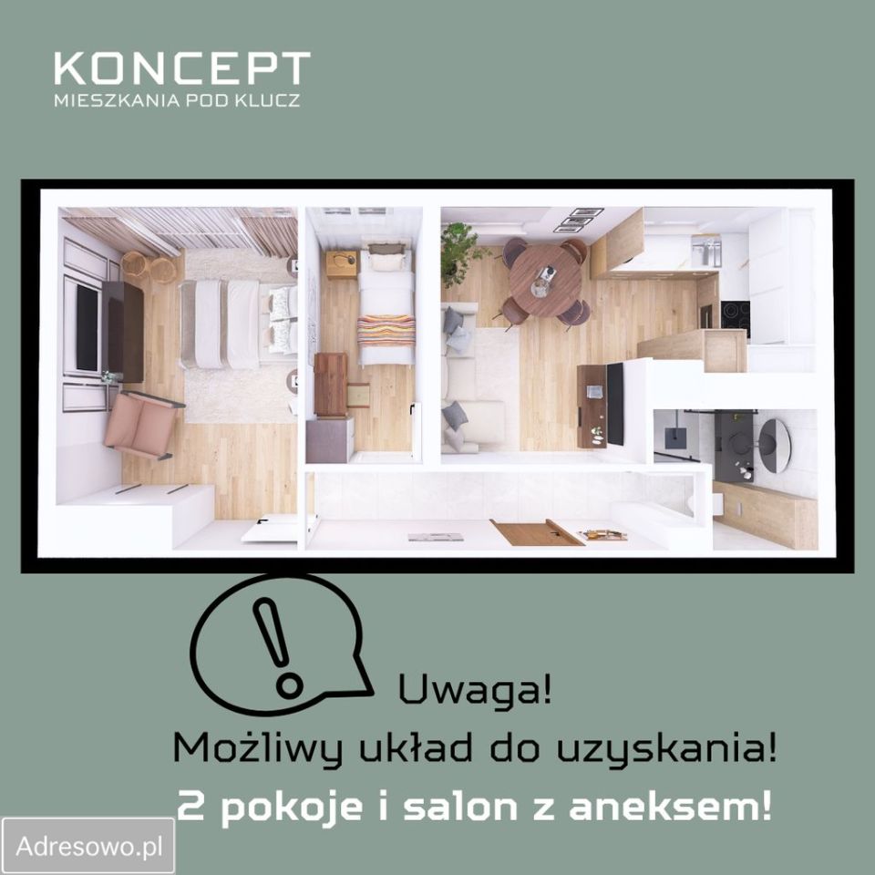 Mieszkanie 3-pokojowe Głogów. Zdjęcie 5