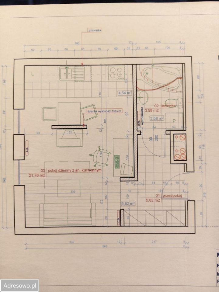 Mieszkanie 1-pokojowe Kraków Prądnik Biały, os. Wolfganga Amadeusa Mozarta. Zdjęcie 11