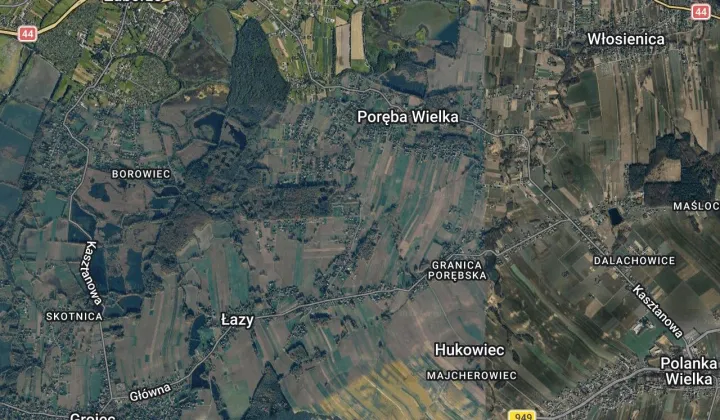 Działka budowlana Poręba Wielka, ul. Tyszkiewicza