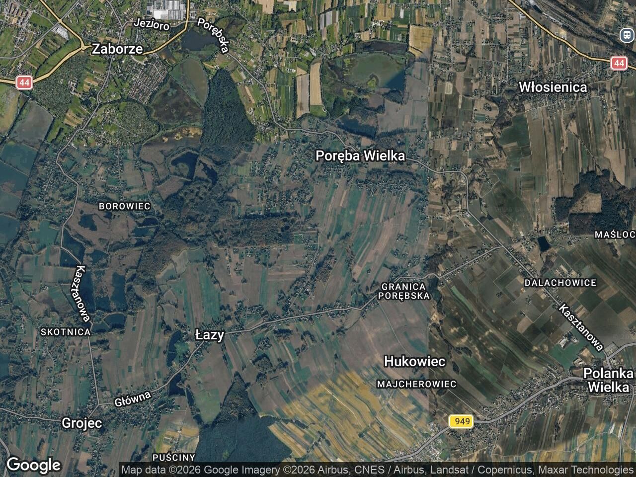 Działka budowlana Poręba Wielka, ul. Tyszkiewicza. Zdjęcie 1