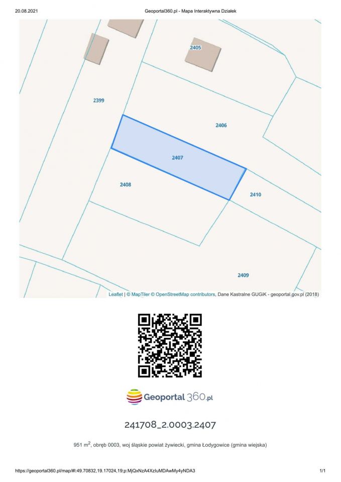 Działka budowlana Pietrzykowice. Zdjęcie 2