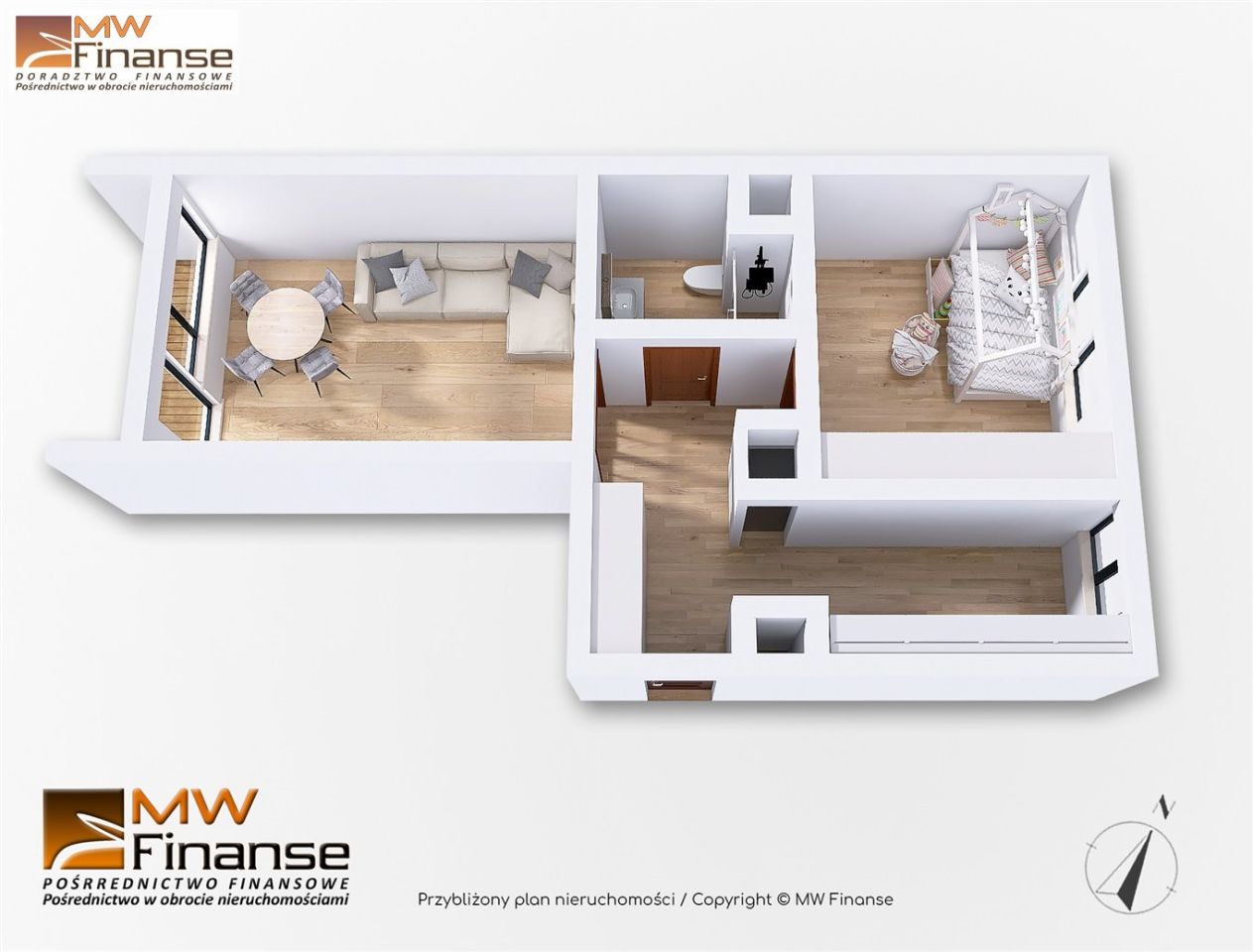 Mieszkanie 2-pokojowe Gliwice Zatorze, ul. Tarnogórska. Zdjęcie 12