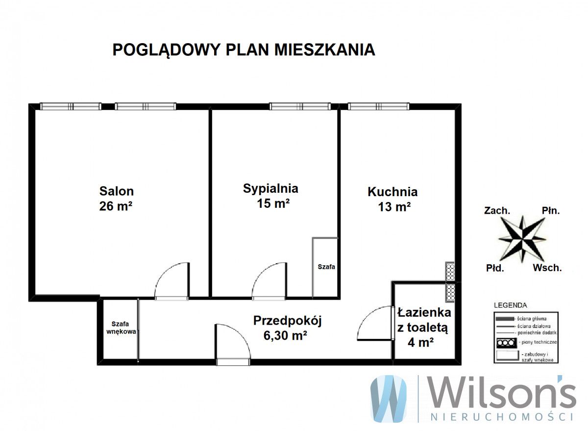 Mieszkanie 2-pokojowe Warszawa Śródmieście, ul. Wilcza. Zdjęcie 2