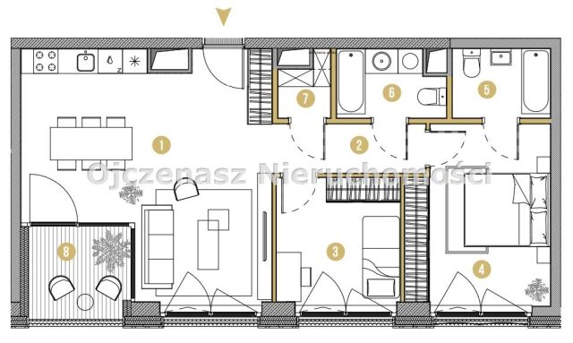 Mieszkanie 3-pokojowe Bydgoszcz. Zdjęcie 19