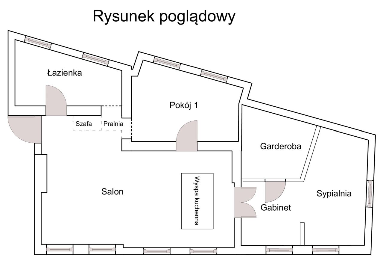 Mieszkanie 3-pokojowe Gdańsk Śródmieście, ul. Zaroślak. Zdjęcie 13