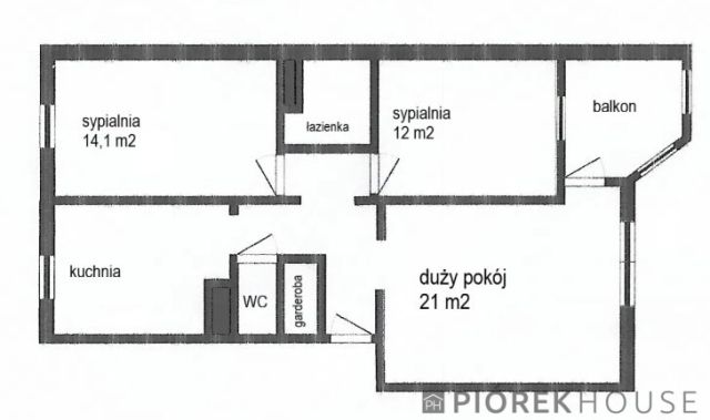 Mieszkanie 3-pokojowe Warszawa Mokotów, ul. Nałęczowska. Zdjęcie 6