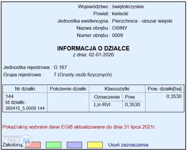 Działka rolna Osiny. Zdjęcie 8