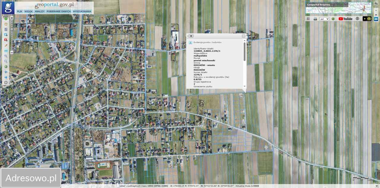 Działka budowlana Miechów