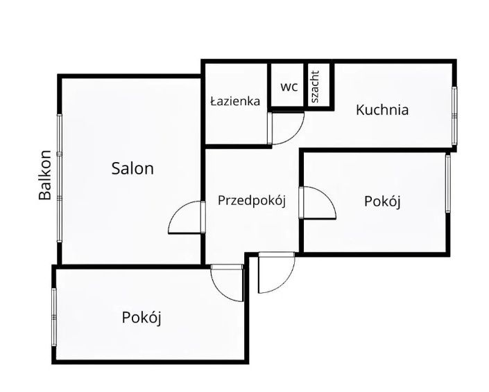 Mieszkanie 3-pokojowe Łódź Retkinia, ul. Batalionów Chłopskich. Zdjęcie 2